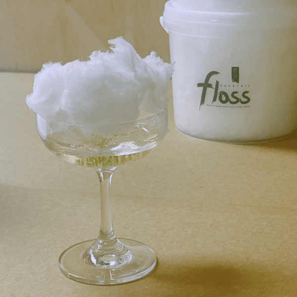 White Cirus cocktail floss perfect for celebrations, weddings, parties, hens days, birthdays